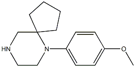 1-(6,9-Diazaspiro[4.5]dec-6-yl)-4-methoxybenzene Structure