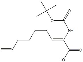 2-(Tert-Butoxycarbonylamino)Nona-2,8-Dienoate Structure