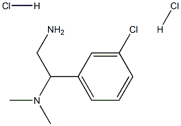 2-(N,N-Dimethylamino)-2-(3-Chlorophenyl)Ethylamine Dihydrochloride Structure