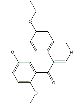 1-(2,5-dimethoxyphenyl)-3-(dimethylamino)-2-(4-ethoxyphenyl)prop-2-en-1-one Structure