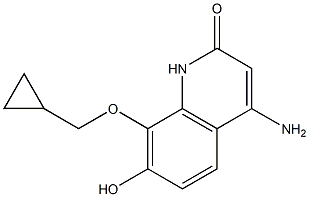 4-Amino-8-cyclopropylmethoxy-7-hydroxy-1H-quinolin-2-one Structure