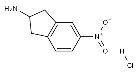 2-amino-5-nitroindane hydrochloride Structure