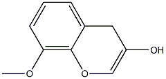 3-Hydroxy-8-methoxylbenzopyran 구조식 이미지