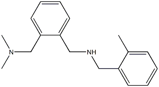 ({2-[(dimethylamino)methyl]phenyl}methyl)[(2-methylphenyl)methyl]amine Structure
