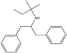 (1,3-diphenylpropan-2-yl)(2-methylbutan-2-yl)amine 구조식 이미지