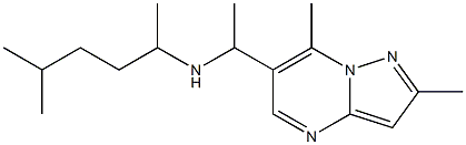 (1-{2,7-dimethylpyrazolo[1,5-a]pyrimidin-6-yl}ethyl)(5-methylhexan-2-yl)amine Structure