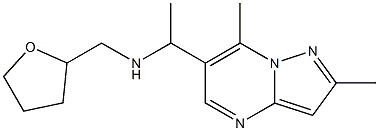 (1-{2,7-dimethylpyrazolo[1,5-a]pyrimidin-6-yl}ethyl)(oxolan-2-ylmethyl)amine Structure