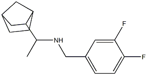 (1-{bicyclo[2.2.1]heptan-2-yl}ethyl)[(3,4-difluorophenyl)methyl]amine Structure