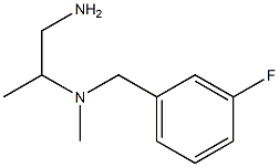 (1-aminopropan-2-yl)[(3-fluorophenyl)methyl]methylamine Structure