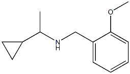 (1-cyclopropylethyl)[(2-methoxyphenyl)methyl]amine Structure