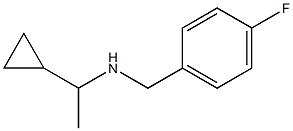 (1-cyclopropylethyl)[(4-fluorophenyl)methyl]amine 구조식 이미지