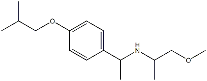 (1-methoxypropan-2-yl)({1-[4-(2-methylpropoxy)phenyl]ethyl})amine 구조식 이미지