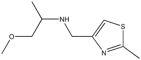 (1-methoxypropan-2-yl)[(2-methyl-1,3-thiazol-4-yl)methyl]amine Structure