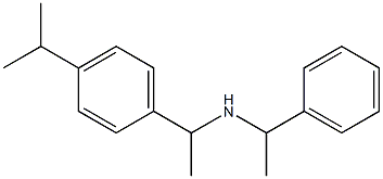 (1-phenylethyl)({1-[4-(propan-2-yl)phenyl]ethyl})amine 구조식 이미지