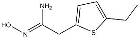 (1Z)-2-(5-ethylthien-2-yl)-N'-hydroxyethanimidamide 구조식 이미지