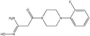 (1Z)-3-[4-(2-fluorophenyl)piperazin-1-yl]-N'-hydroxy-3-oxopropanimidamide Structure