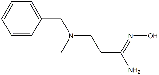 (1Z)-3-[benzyl(methyl)amino]-N'-hydroxypropanimidamide 구조식 이미지
