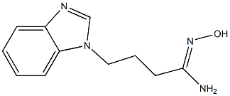 (1Z)-4-(1H-benzimidazol-1-yl)-N'-hydroxybutanimidamide 구조식 이미지