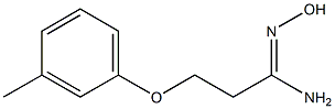 (1Z)-N'-hydroxy-3-(3-methylphenoxy)propanimidamide 구조식 이미지