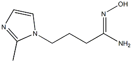(1Z)-N'-hydroxy-4-(2-methyl-1H-imidazol-1-yl)butanimidamide 구조식 이미지
