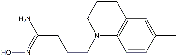 (1Z)-N'-hydroxy-4-(6-methyl-3,4-dihydroquinolin-1(2H)-yl)butanimidamide 구조식 이미지