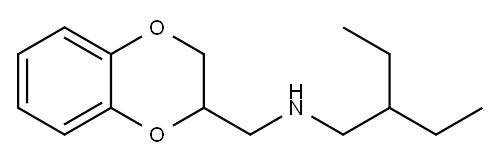 (2,3-dihydro-1,4-benzodioxin-2-ylmethyl)(2-ethylbutyl)amine Structure