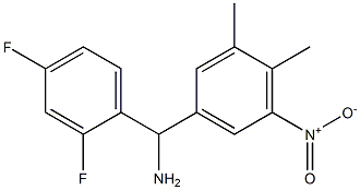 (2,4-difluorophenyl)(3,4-dimethyl-5-nitrophenyl)methanamine 구조식 이미지