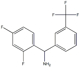 (2,4-difluorophenyl)[3-(trifluoromethyl)phenyl]methanamine Structure
