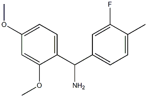 (2,4-dimethoxyphenyl)(3-fluoro-4-methylphenyl)methanamine Structure