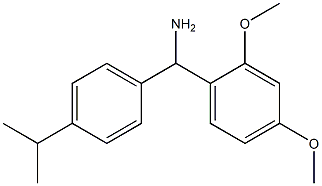 (2,4-dimethoxyphenyl)[4-(propan-2-yl)phenyl]methanamine Structure
