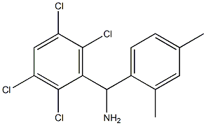 (2,4-dimethylphenyl)(2,3,5,6-tetrachlorophenyl)methanamine 구조식 이미지