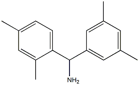 (2,4-dimethylphenyl)(3,5-dimethylphenyl)methanamine 구조식 이미지
