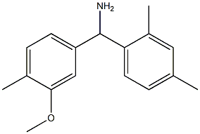 (2,4-dimethylphenyl)(3-methoxy-4-methylphenyl)methanamine 구조식 이미지