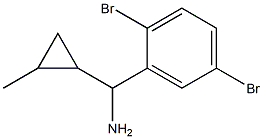 (2,5-dibromophenyl)(2-methylcyclopropyl)methanamine Structure