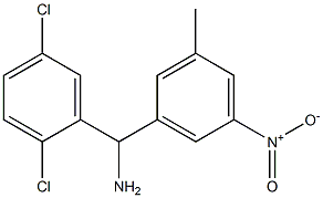 (2,5-dichlorophenyl)(3-methyl-5-nitrophenyl)methanamine Structure