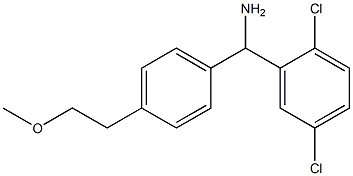 (2,5-dichlorophenyl)[4-(2-methoxyethyl)phenyl]methanamine Structure