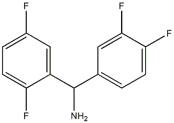 (2,5-difluorophenyl)(3,4-difluorophenyl)methanamine 구조식 이미지