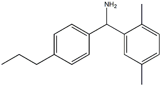 (2,5-dimethylphenyl)(4-propylphenyl)methanamine 구조식 이미지