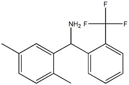 (2,5-dimethylphenyl)[2-(trifluoromethyl)phenyl]methanamine 구조식 이미지