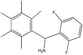 (2,6-difluorophenyl)(2,3,4,5,6-pentamethylphenyl)methanamine Structure