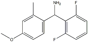 (2,6-difluorophenyl)(4-methoxy-2-methylphenyl)methanamine 구조식 이미지