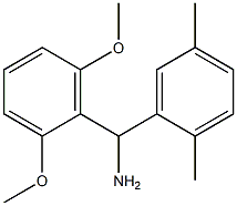 (2,6-dimethoxyphenyl)(2,5-dimethylphenyl)methanamine Structure