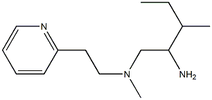 (2-amino-3-methylpentyl)(methyl)[2-(pyridin-2-yl)ethyl]amine Structure