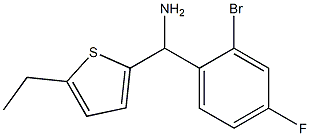 (2-bromo-4-fluorophenyl)(5-ethylthiophen-2-yl)methanamine 구조식 이미지