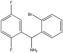 (2-bromophenyl)(2,5-difluorophenyl)methanamine Structure