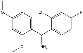 (2-chloro-4-fluorophenyl)(2,4-dimethoxyphenyl)methanamine Structure