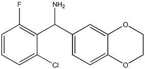 (2-chloro-6-fluorophenyl)(2,3-dihydro-1,4-benzodioxin-6-yl)methanamine Structure