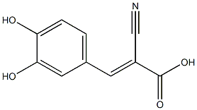 (2E)-2-cyano-3-(3,4-dihydroxyphenyl)acrylic acid Structure