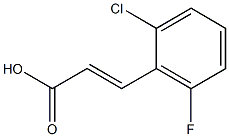 (2E)-3-(2-chloro-6-fluorophenyl)prop-2-enoic acid Structure