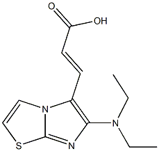 (2E)-3-[6-(diethylamino)imidazo[2,1-b][1,3]thiazol-5-yl]acrylic acid Structure